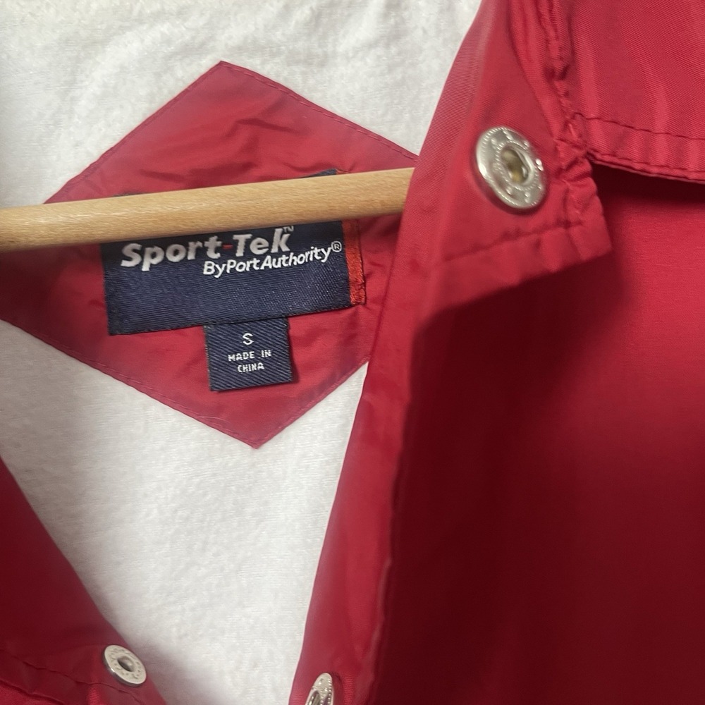 Sport Tek By Port Authority Red Lined Size Small Jacket - Picture 8 of 8